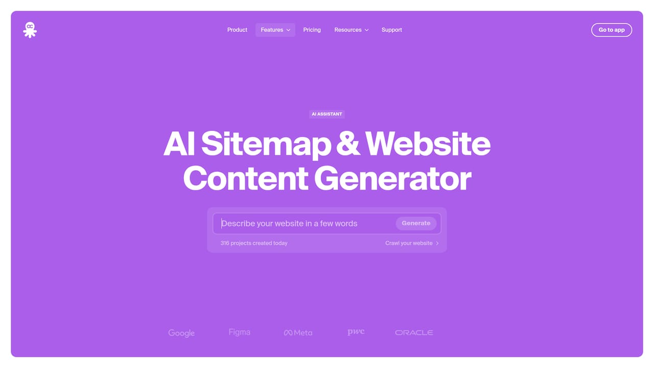 Octopus — Start from a short site description