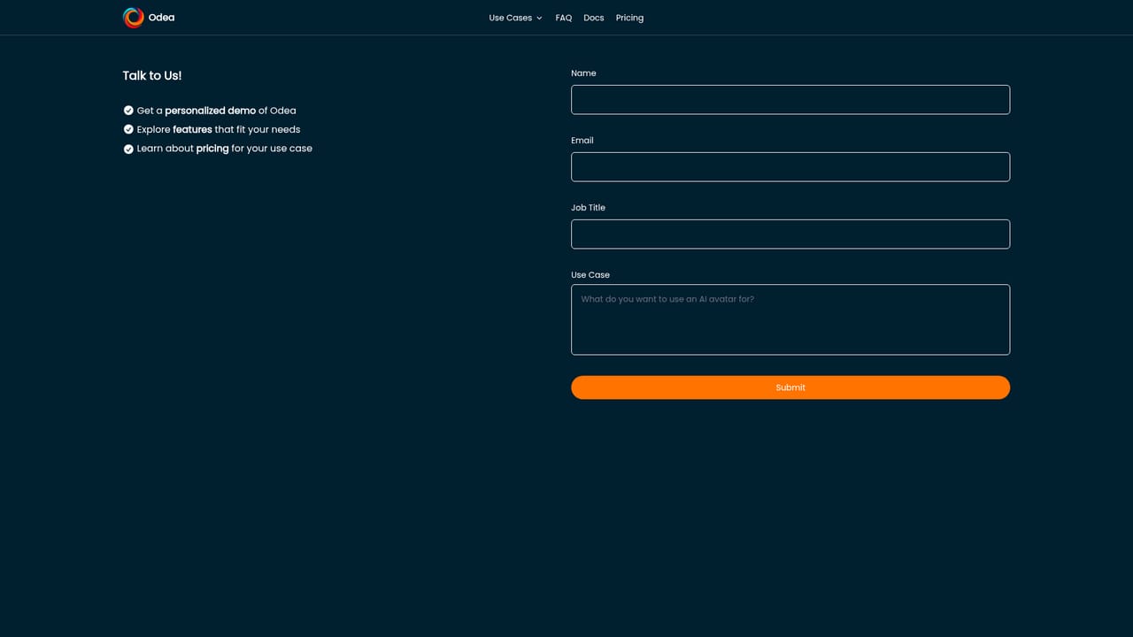 Odea.io — Contact sales for custom work