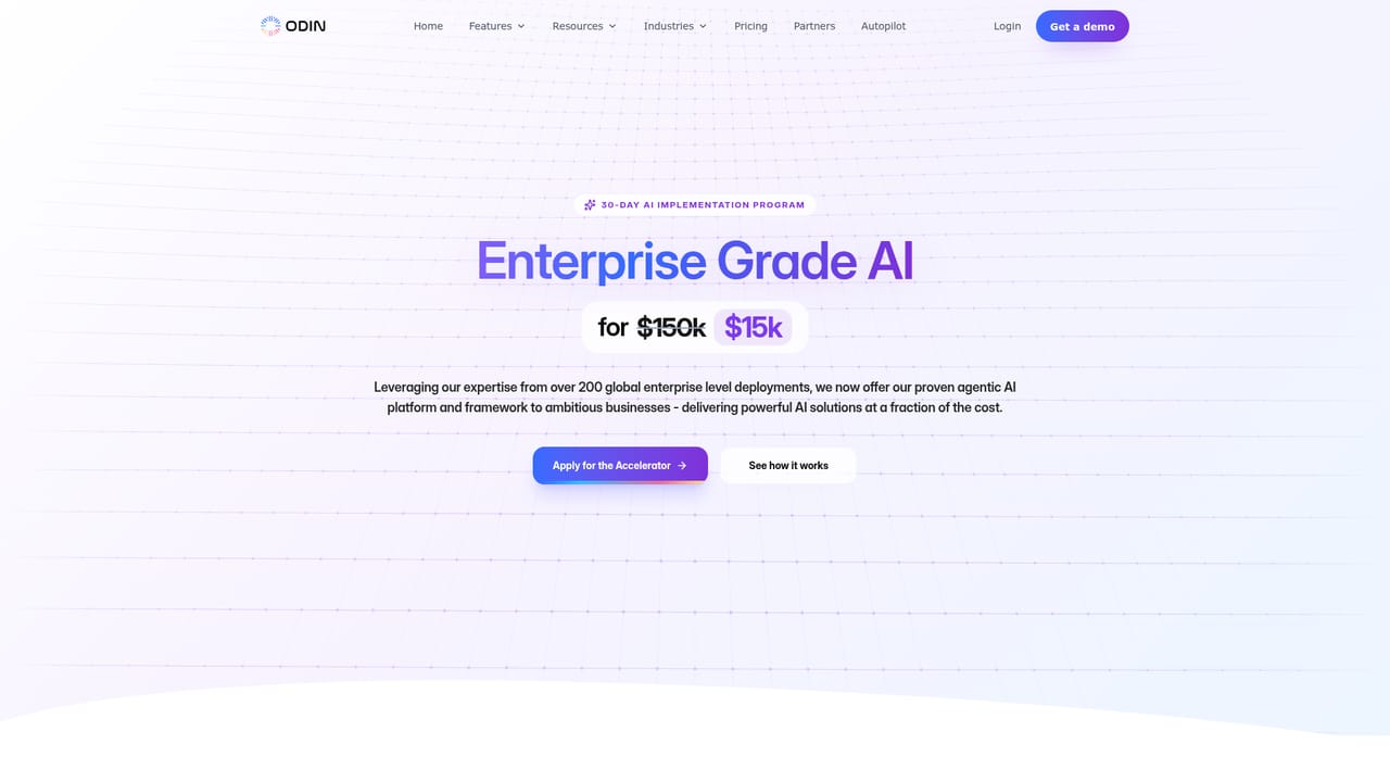 Odin — Assess the Accelerator program