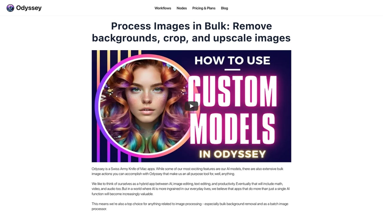 Odyssey — Scale up with batch nodes