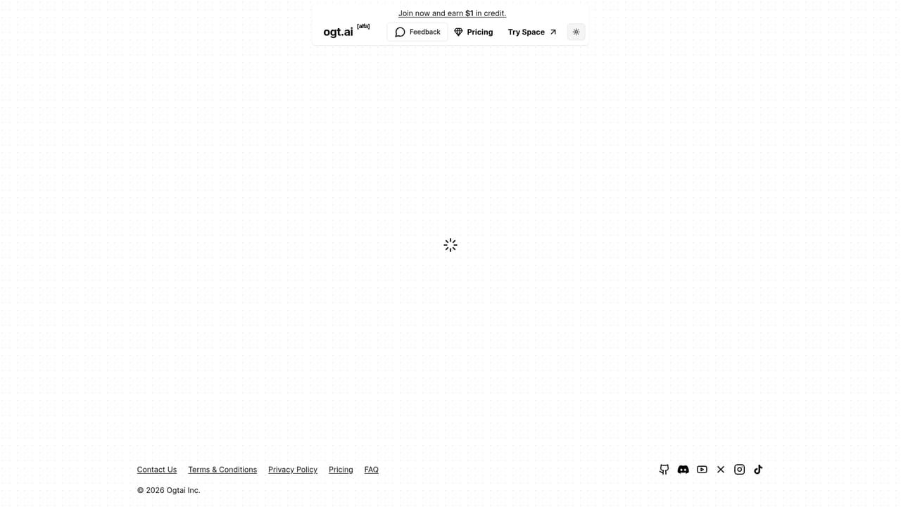 OgtAI — Generate an image from a prompt