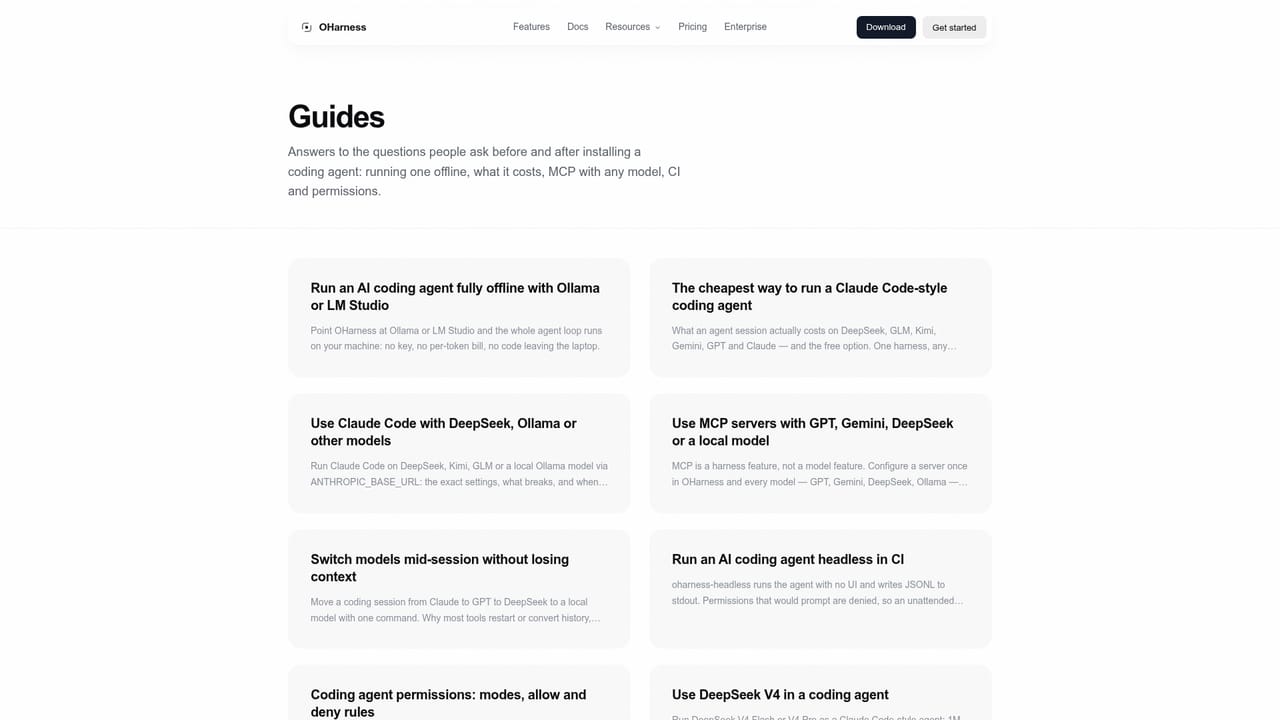 OHarness — Extend with tools and MCP servers