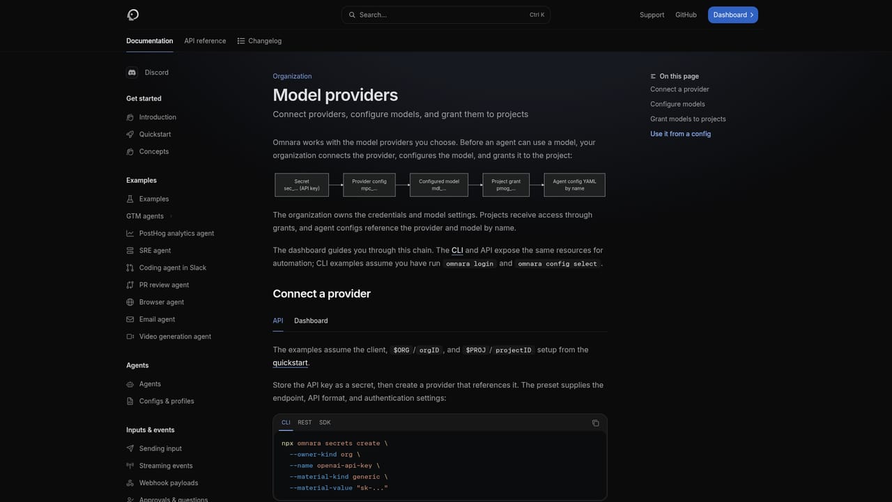 Omnara — Add a model provider