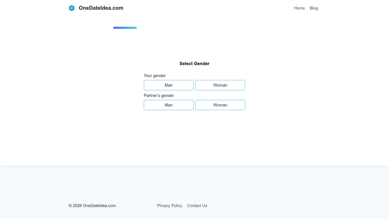 OneDateIdea — Open the date quiz