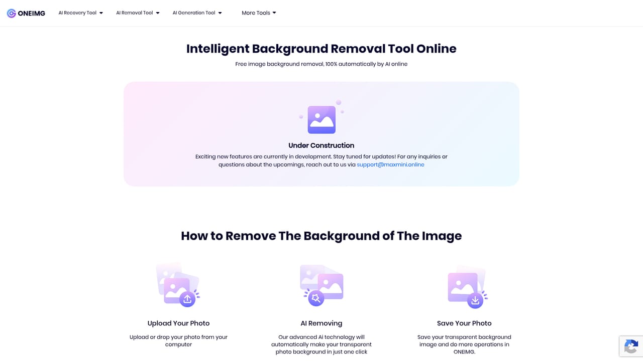 Oneimg — Clean up background and privacy details
