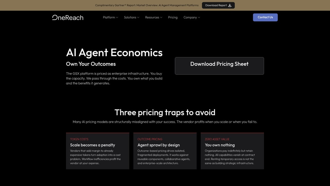 OneReach — Check pricing tiers and what is billed