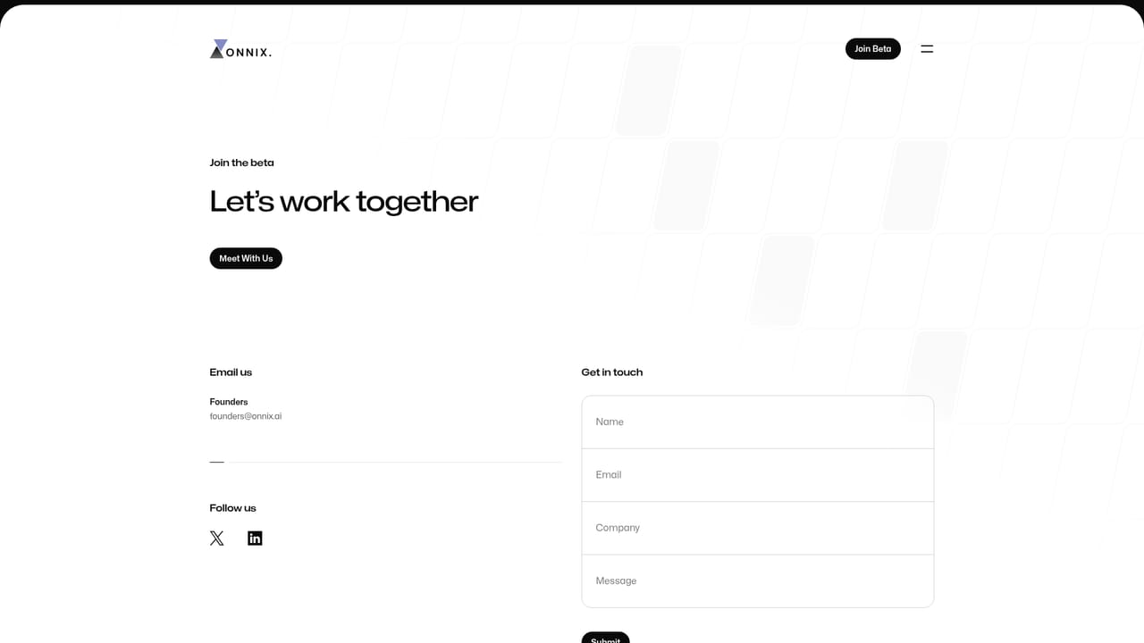 Onnix — Request beta access