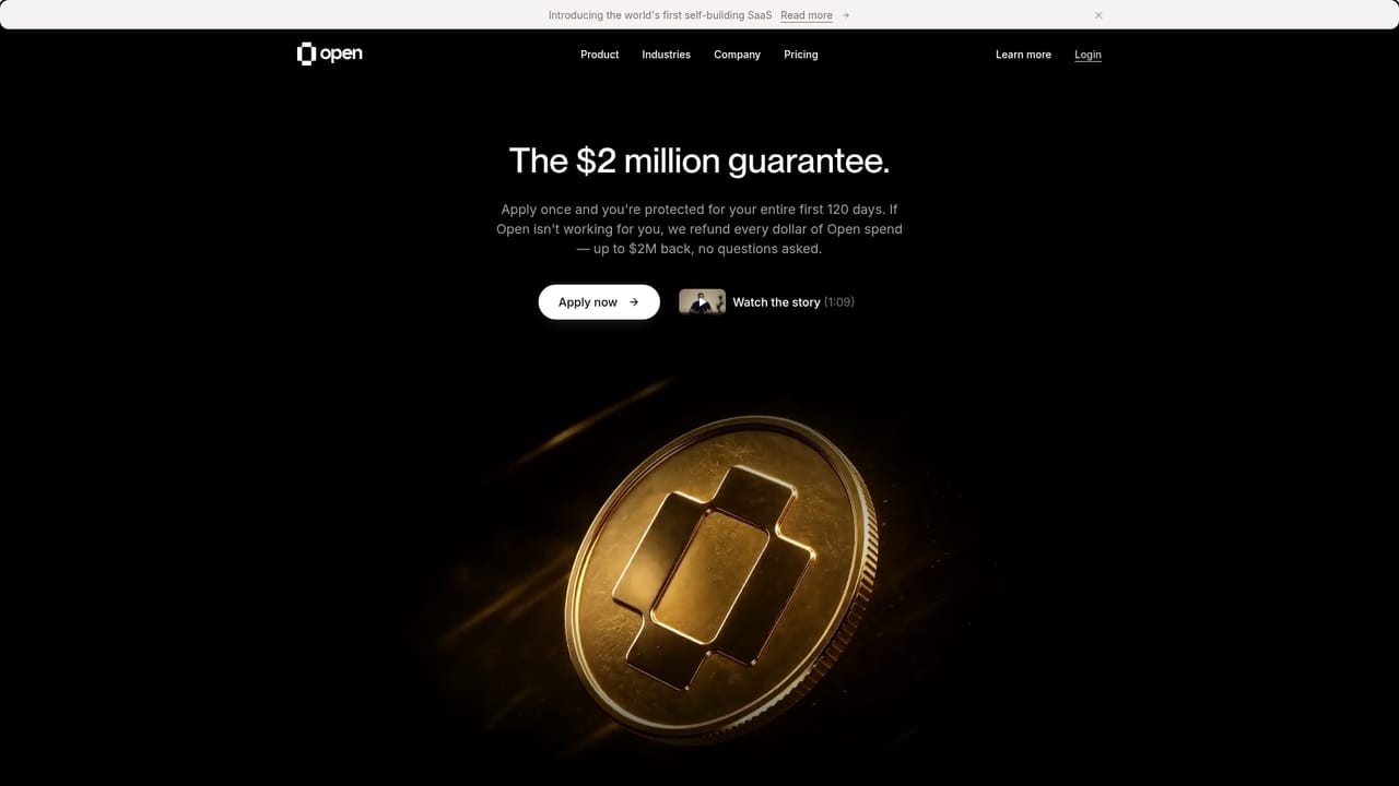 Open — Check the guarantee terms before committing