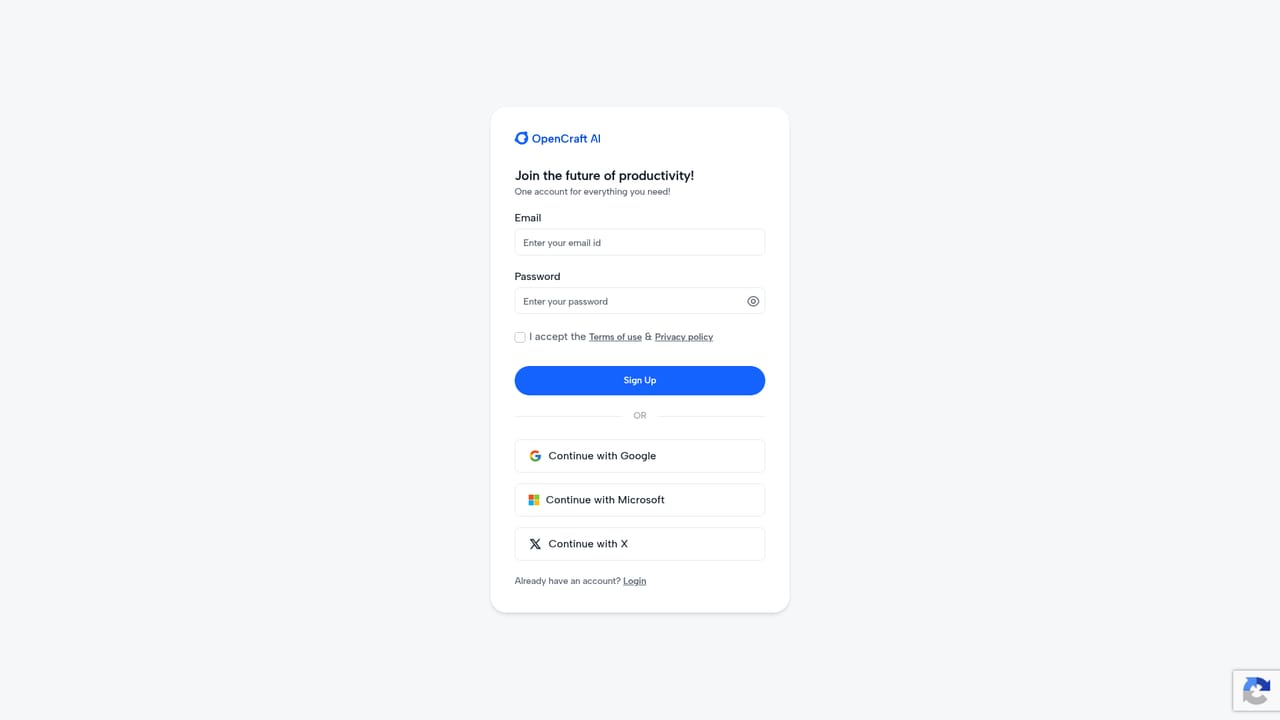 OpenCraftAI — Claim free starting credits