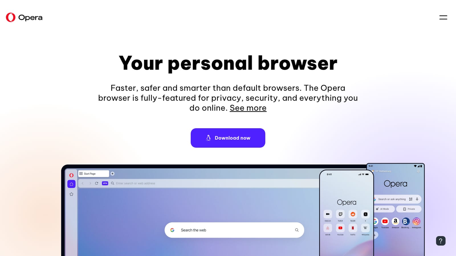 Opera AI Prompts — Install the Opera browser