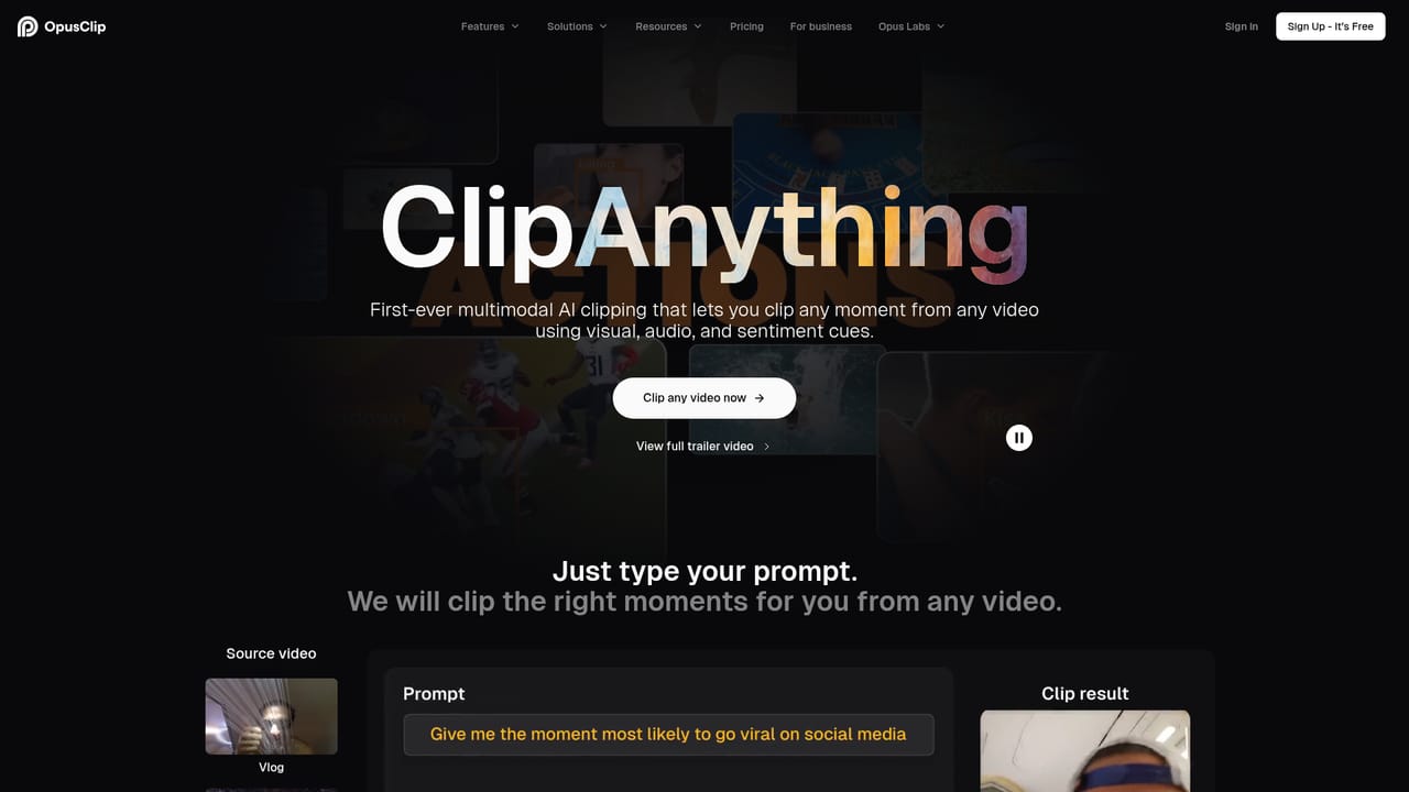 Opus Clip — Publish or automate
