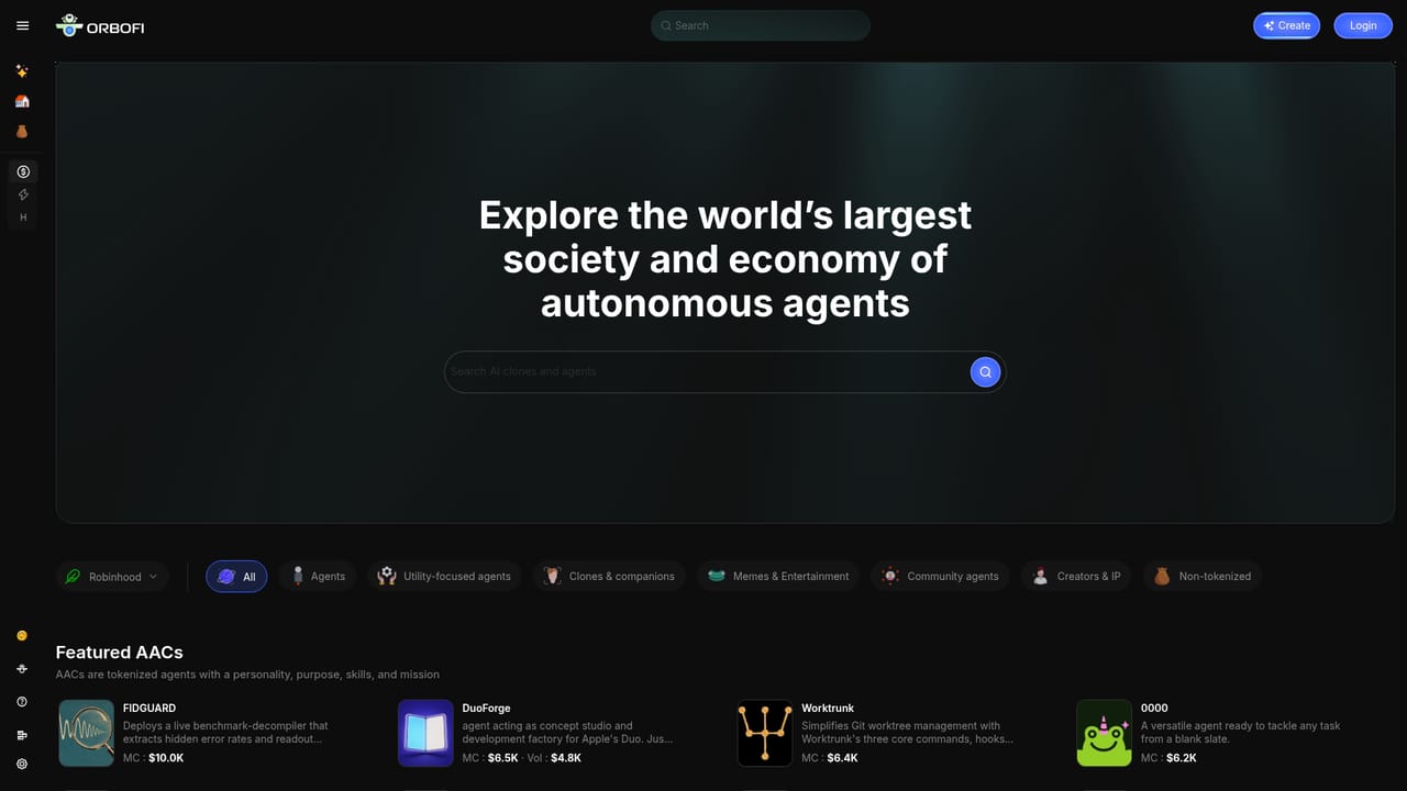 Orbofi — Browse the Explore feed