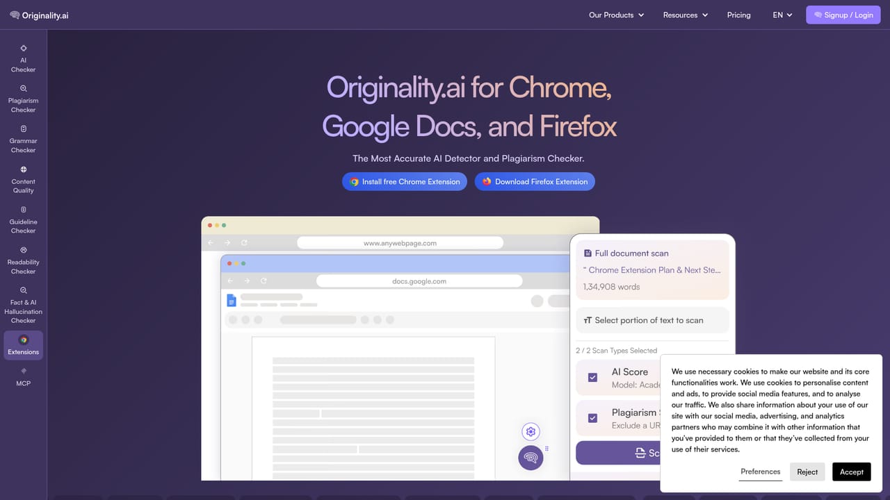 Originality — Add the Chrome extension