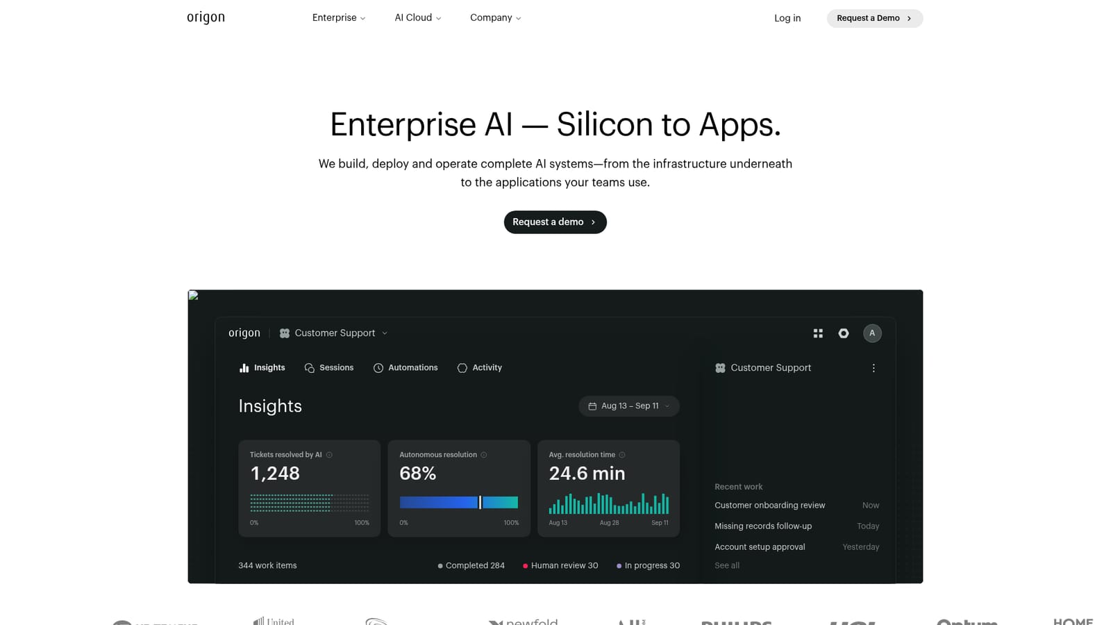 Origon AI — Request an enterprise demo