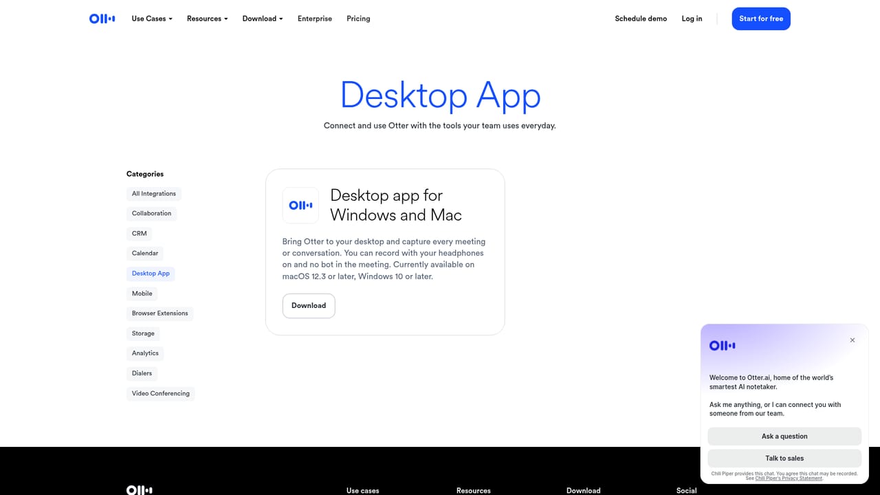Otter.ai — Choose how Otter captures meetings