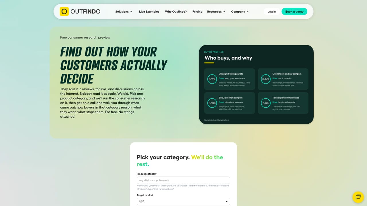 Outfindo — Review a real research output
