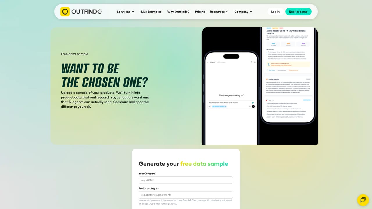 Outfindo — Request a free data sample