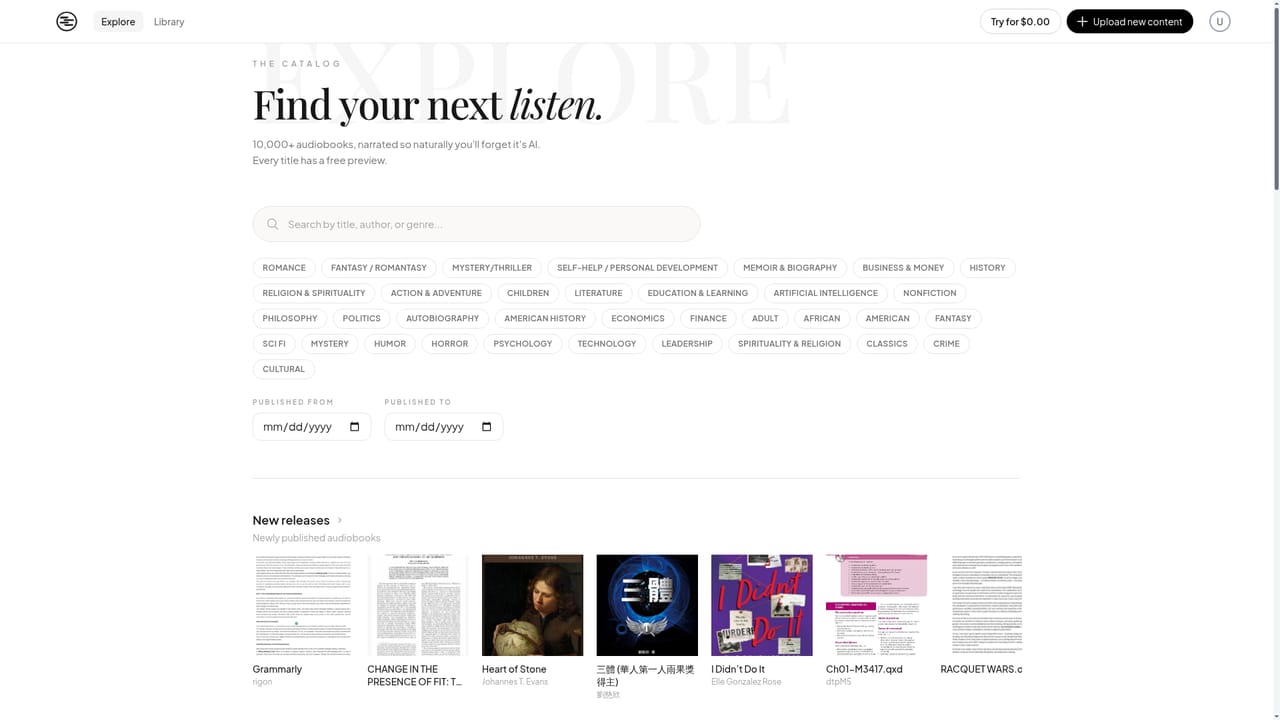 Outtloud — Browse the audiobook library