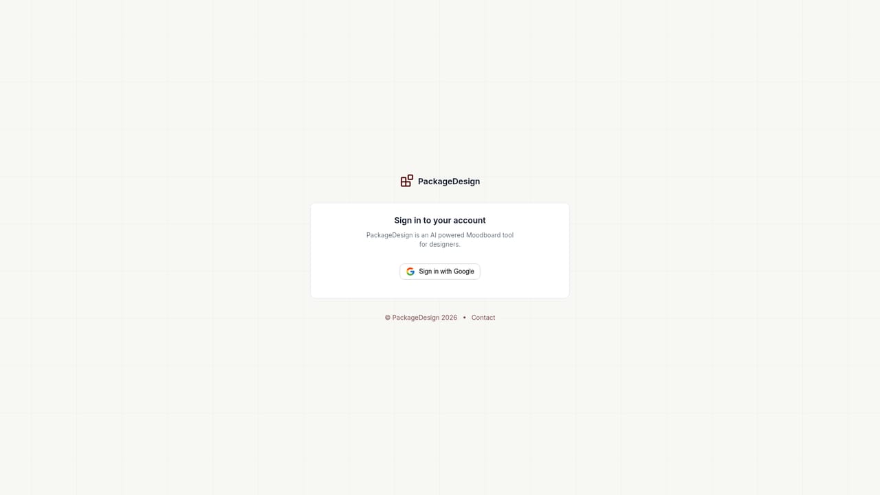 PackageDesign — Create your account