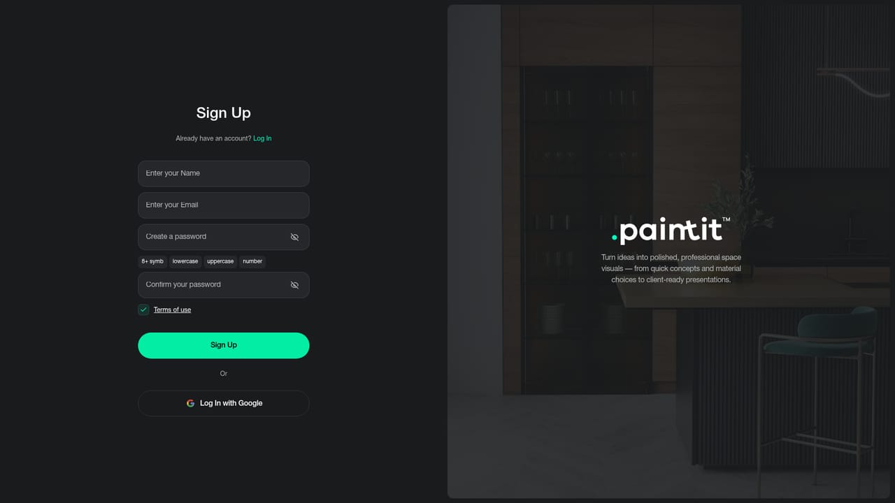 Paintit.ai — Create a free account