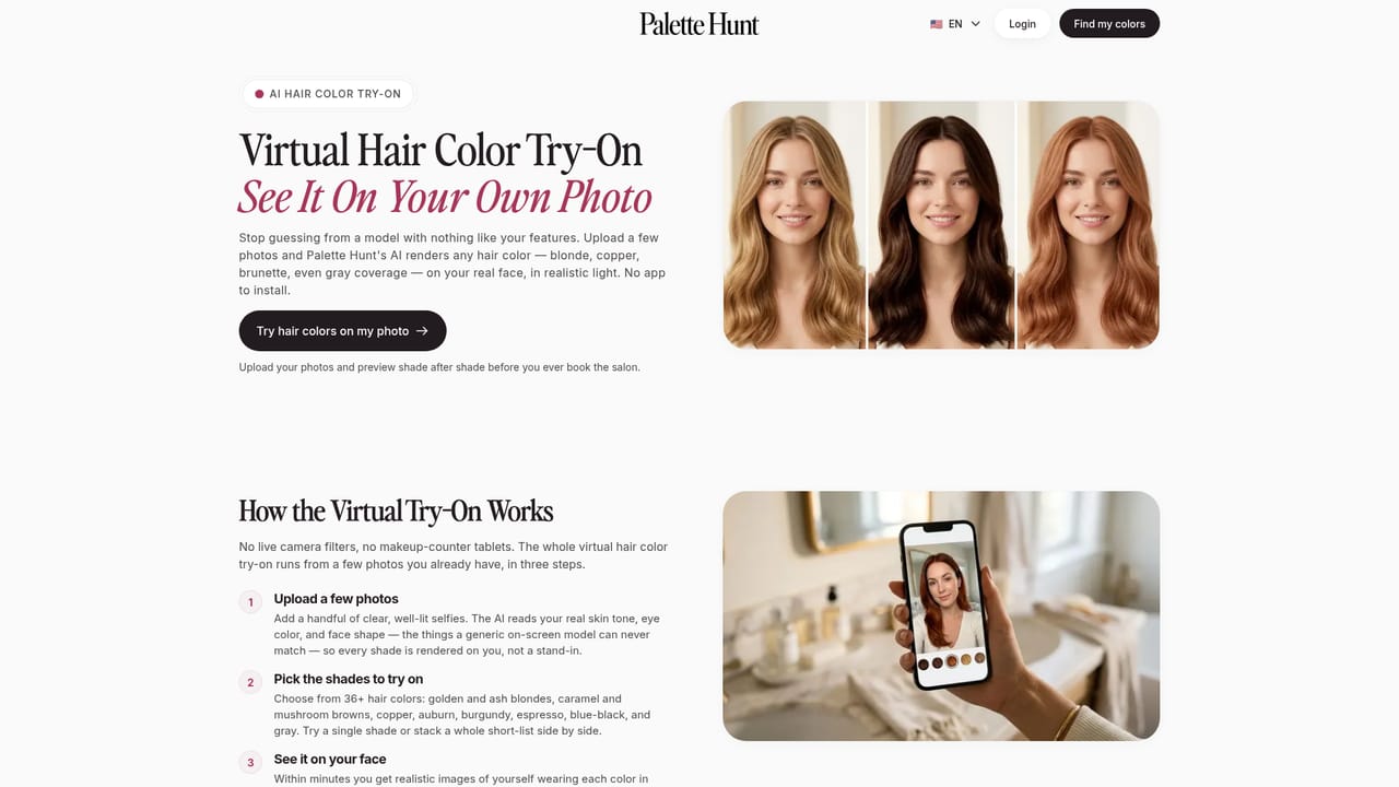 Palette Hunt — Preview looks with your credits