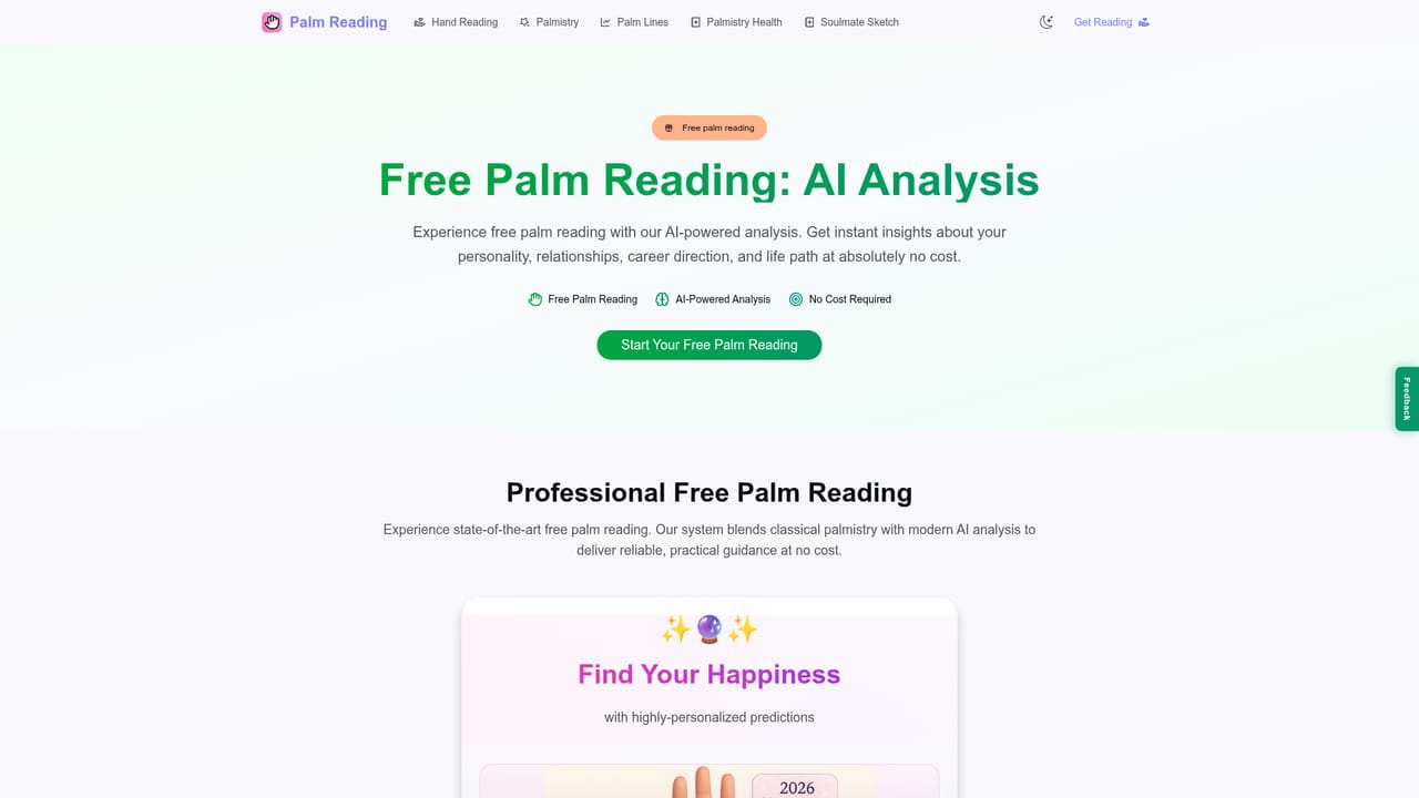Palm Reading.app — Review your free reading