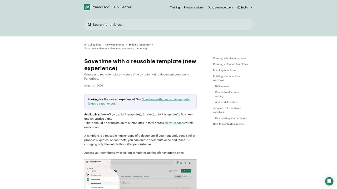 PandaDoc Document Generator — Build a reusable branded template
