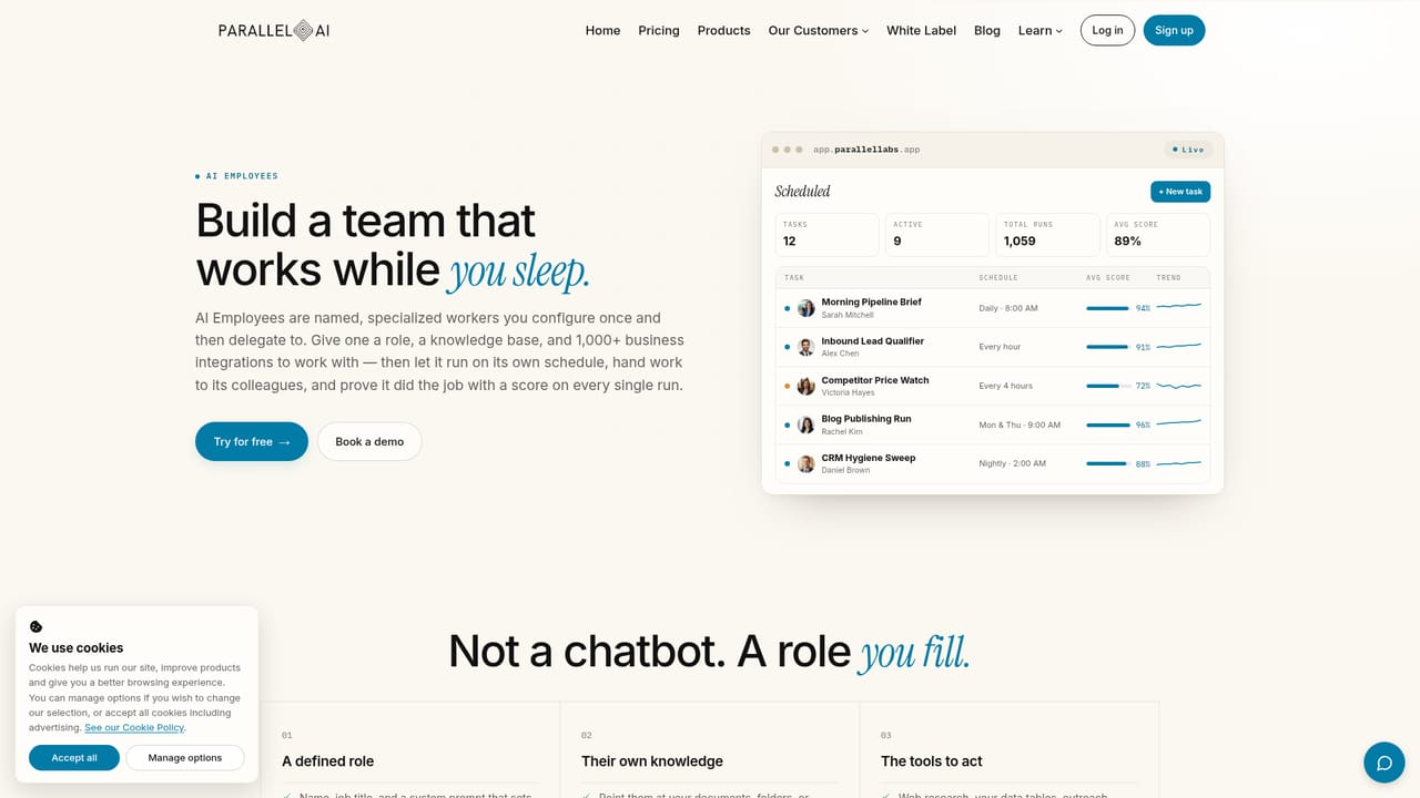 Parallel AI — Train your first AI employee on company knowledge