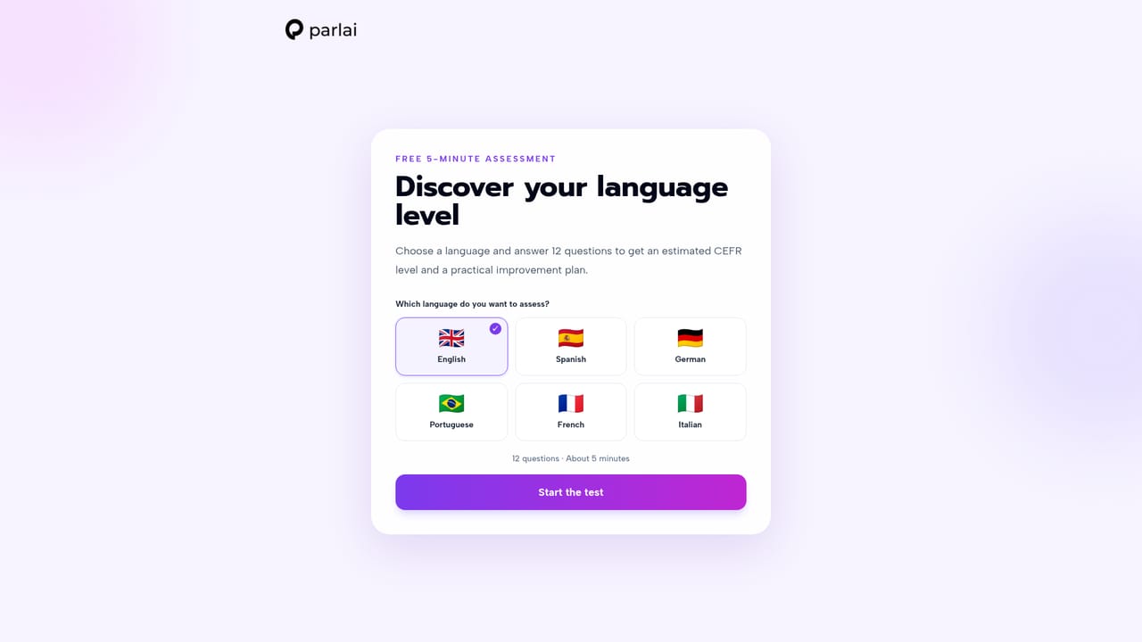 Parlai — Check your level if unsure