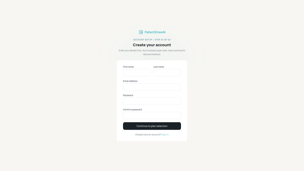 PatentDraw — Describe the invention