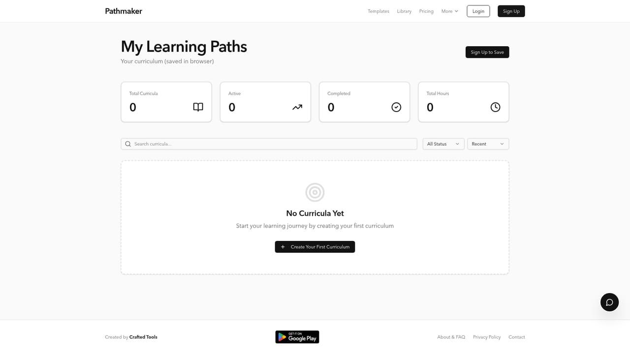 Pathmaker — Customize the weekly plan