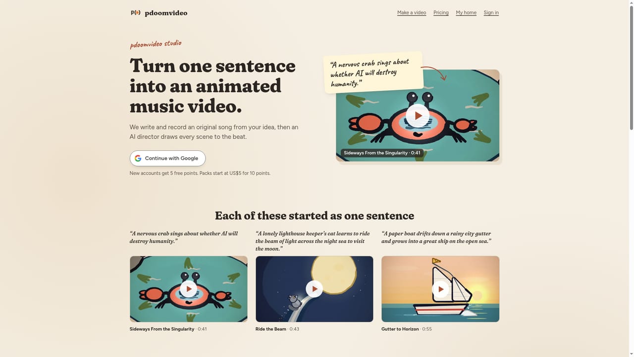 pdoomvideo — Choose a length and style