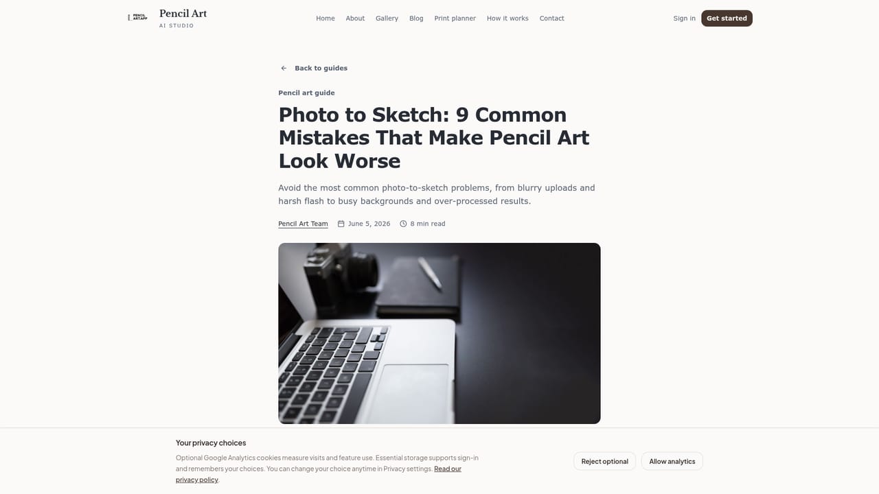 PencilArt — Generate and proof the result
