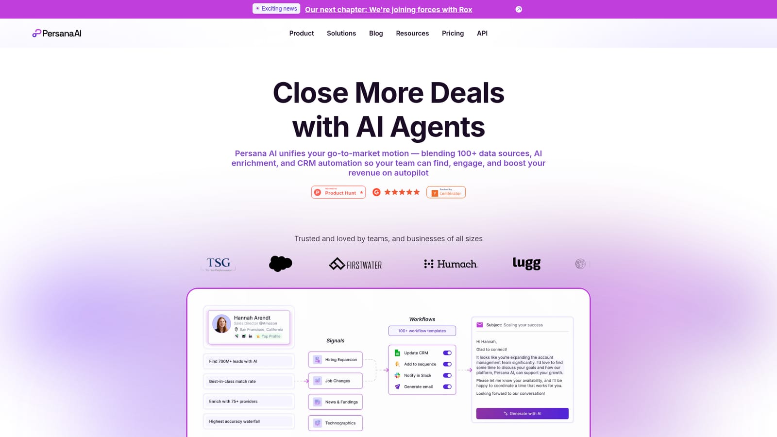 Persana AI — Review the product and book an onboarding demo