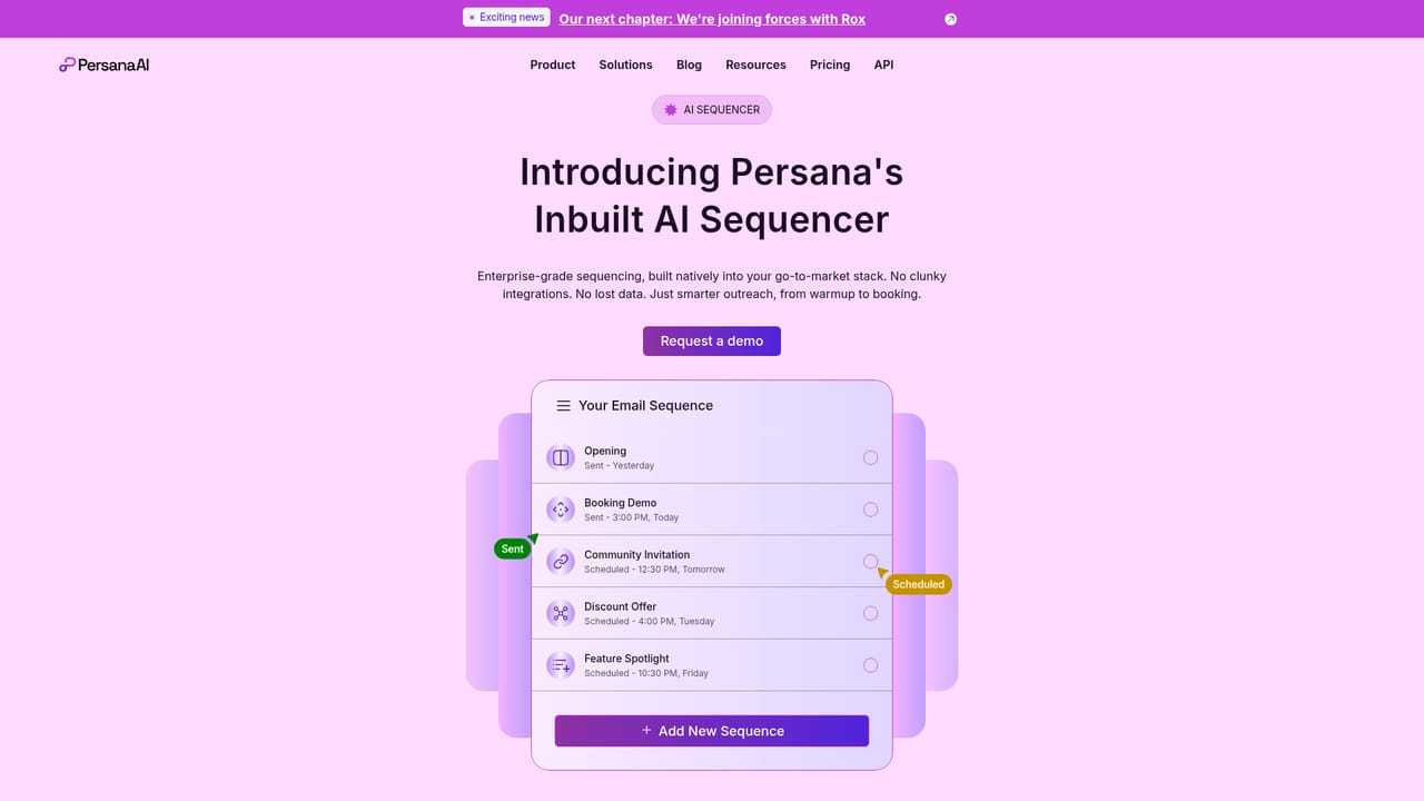 Persana AI — Configure your AI agent and sequences
