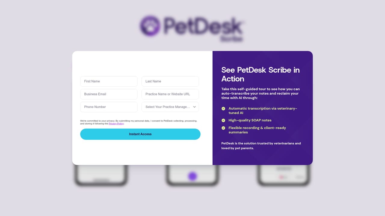 PetDesk Scribe — Take the Scribe product tour