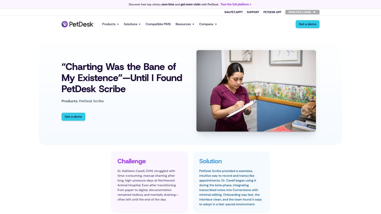 PetDesk Scribe — Read the charting guide for rollout habits