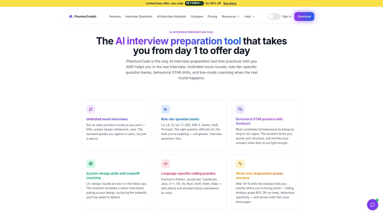 Phantom Code AI — Upload your resume and set your profile