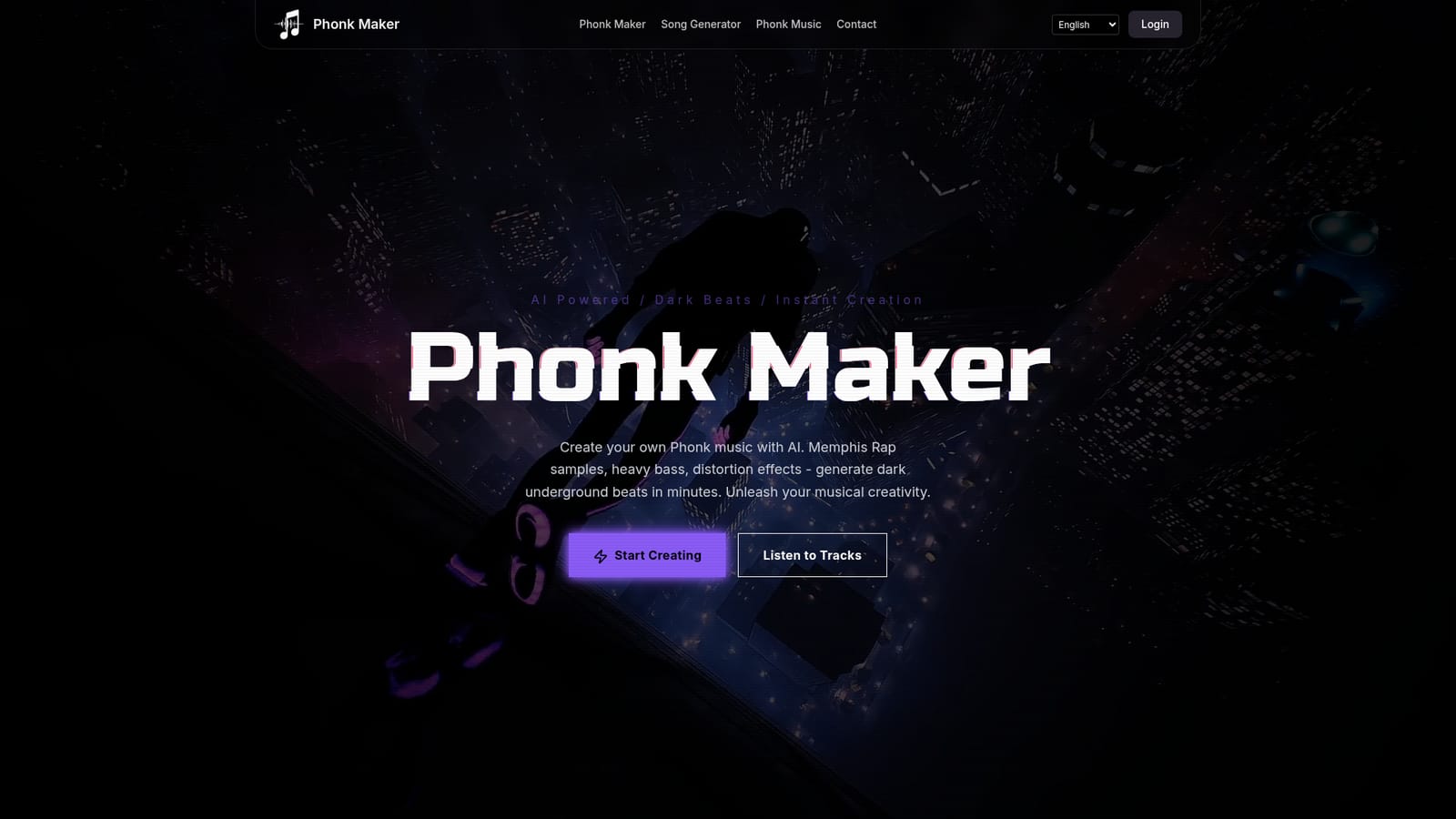 Phonk Maker — Open the AI producer and choose a mode