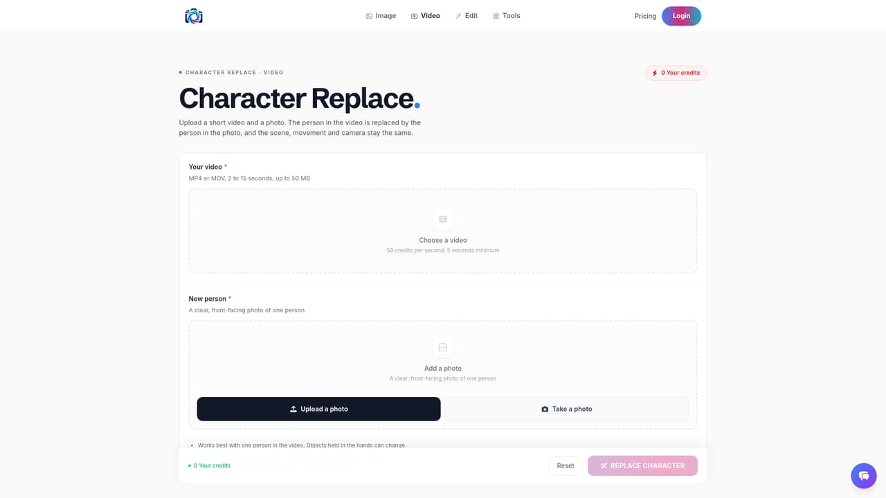 Photo AI Studio — Restage a video with your character