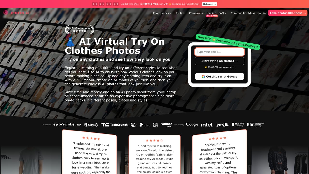 Photo AI — Try on clothing or turn a photo into video