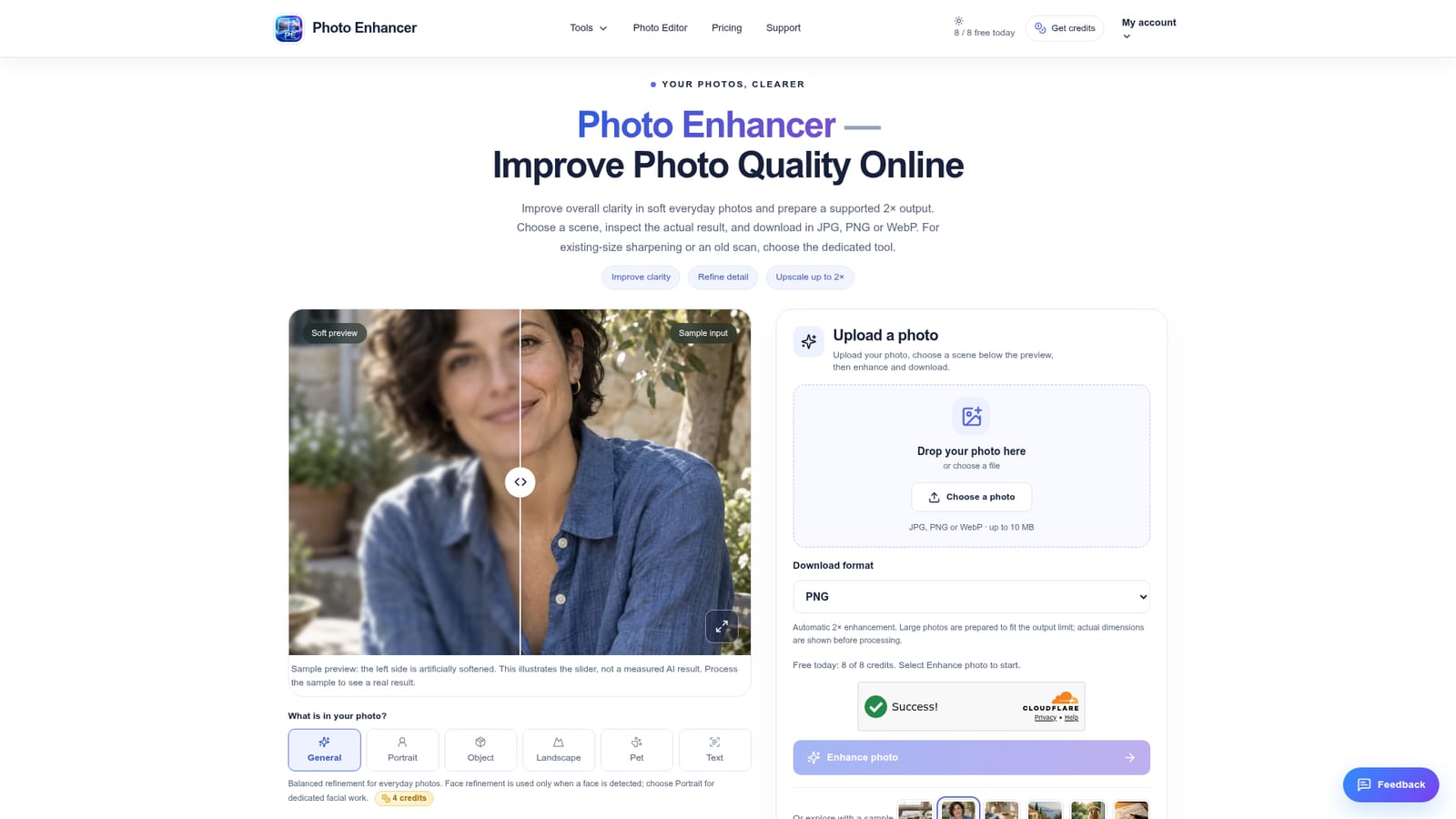 photo enhancer — Upload a photo