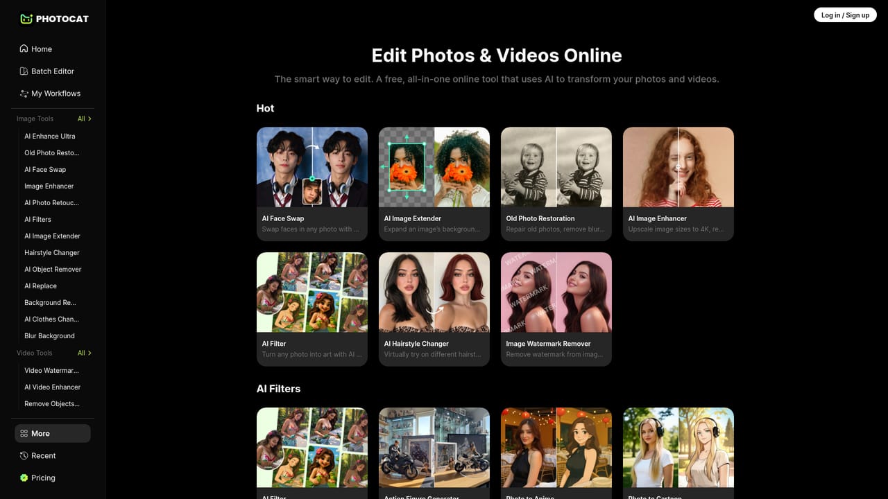 PhotoCat AI Image Extender — Pick a tool for your goal