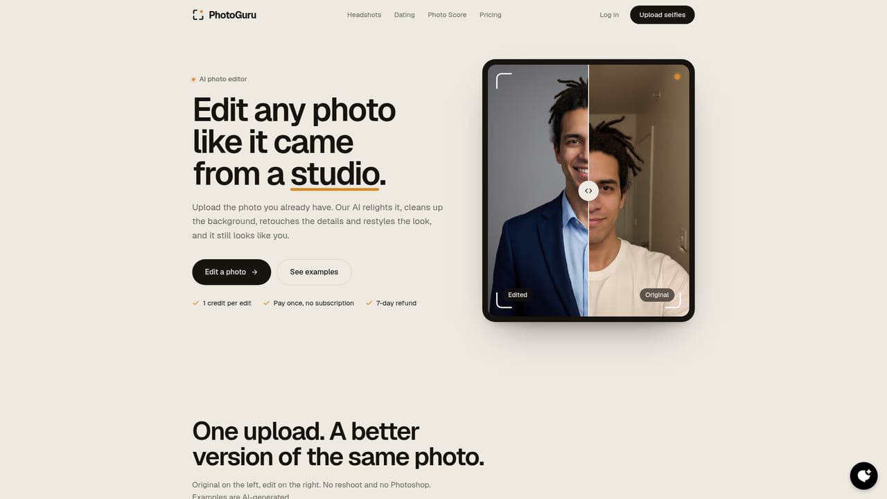 PhotoGuruAI — Refine or extend the results