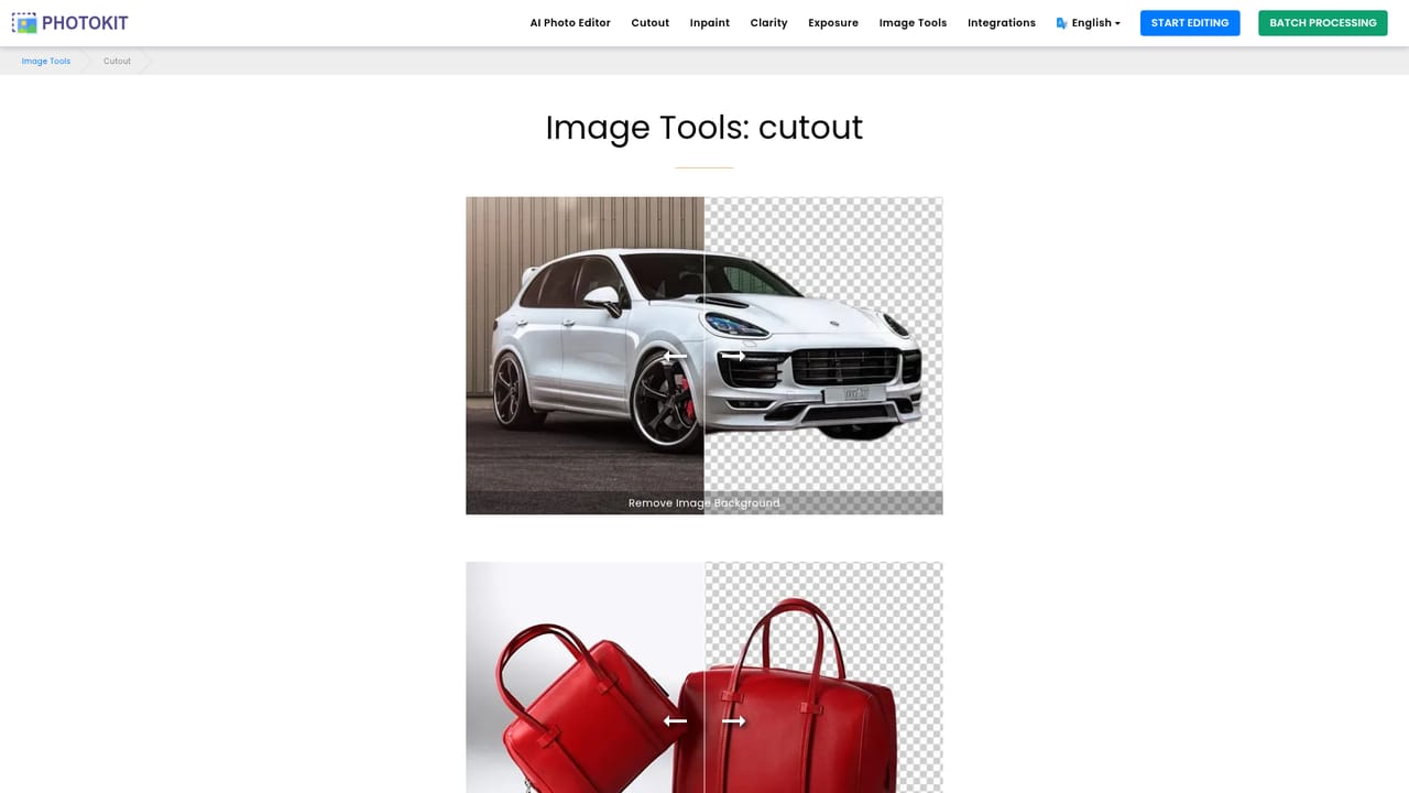 PhotoKit — Remove the background with Cutout