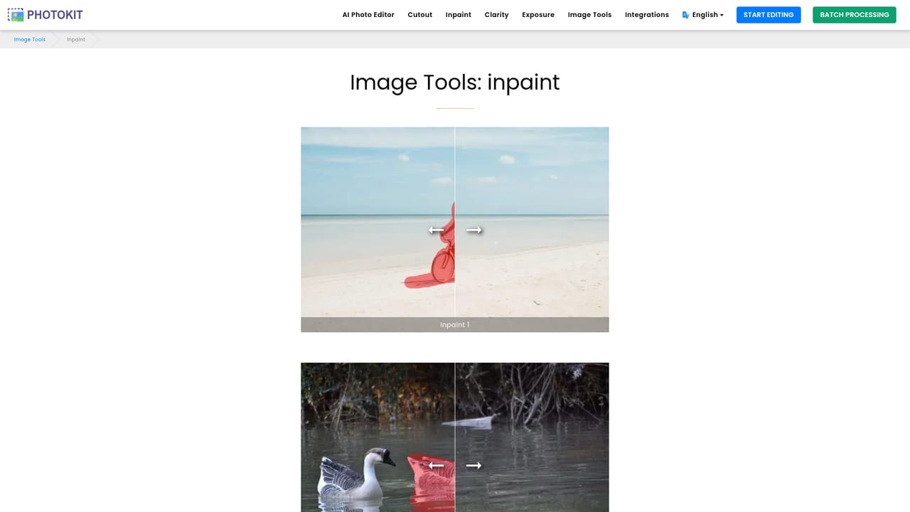 PhotoKit — Clean up unwanted objects with Inpaint