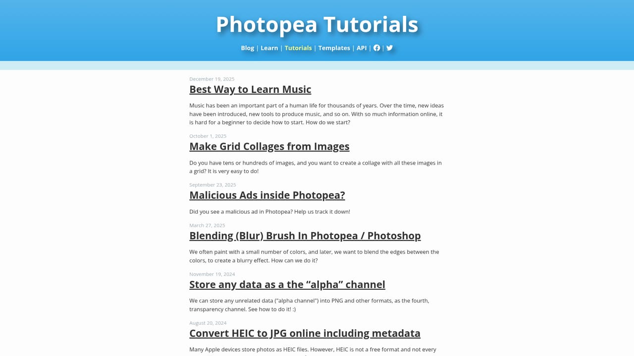 Photopea — Follow a guided tutorial