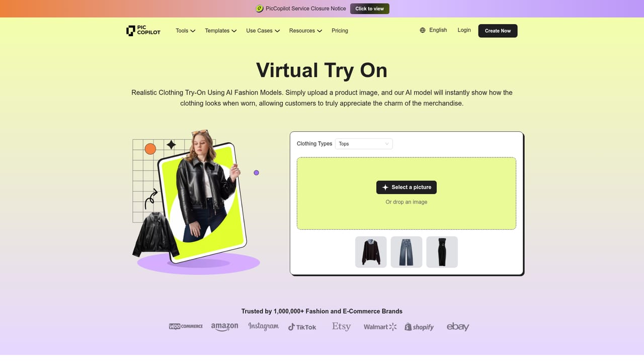 Pic Copilot — Try on apparel or footwear