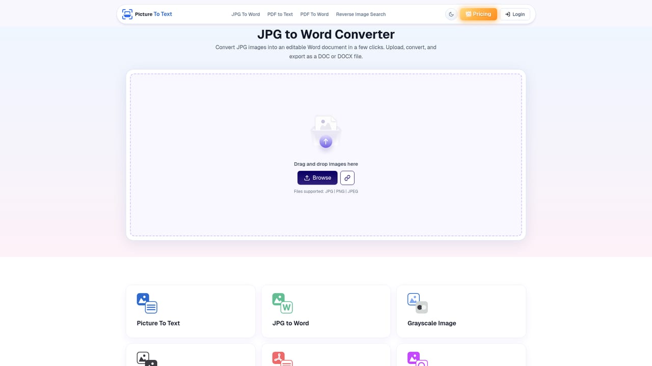 Picture To Text Converter — Try adjacent conversions if needed