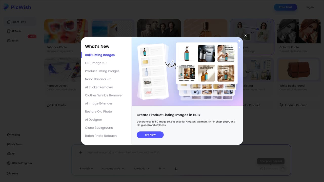 Picwish — Pick the tool that matches your task